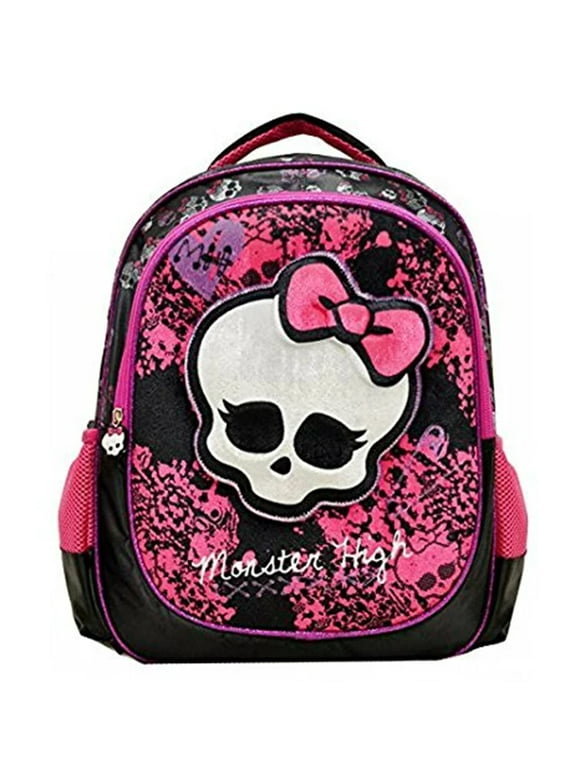 Monster High Deluxe 3D Plush Velvet All Occasion Child Large 16 inch Backpack for Kids