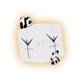 thumbnail image 4 of Reloj de pared Corne de doble cara, reloj de pared silencioso, versátil, silencioso, fácil de instalar, reloj interior y exterior para decoración de, 4 of 9
