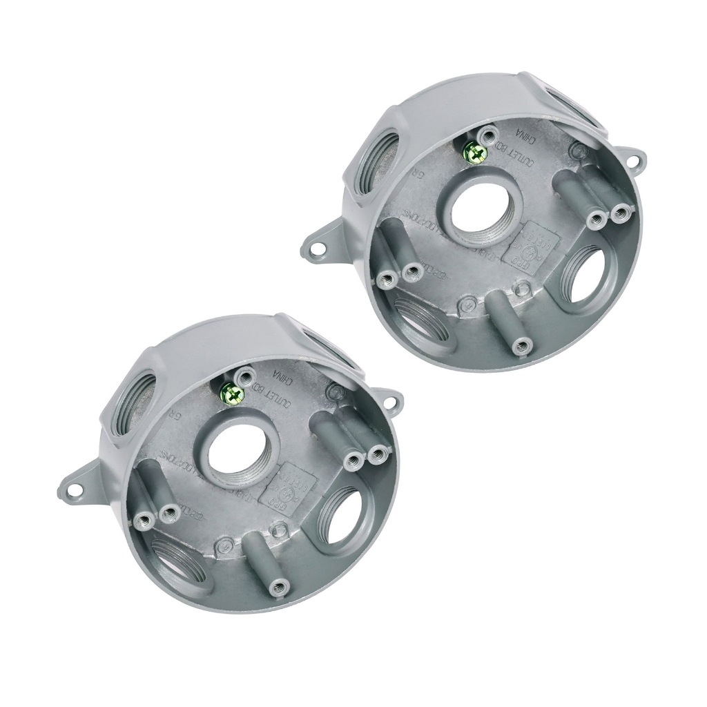 Restros Junctions Box Surfaces Mount 5 Holes 1/2 In ABS Durability Construction