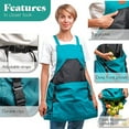 thumbnail image 4 of Ludlz Gardening Apron Large Deep Pouch Fruit Picking Apron Easy Access Snap Design Work Apron for Home Garden, 4 of 8