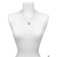 thumbnail image 3 of Delight Jewelry Silvertone Love Banner on Clear Crystal Heart Best Mom Ever Charm Necklace, 3 of 4
