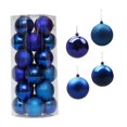 thumbnail image 3 of Bolas de Navidad perfecl 24 Unids Adornos colgantes 6 cm azul, 3 of 7