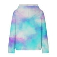 thumbnail image 2 of Mercatoo Cute Tie Dye Hoodies for Teen Girls Oversized Rainbow 𝐇ooded Sweatshirts Trendy Long Sleeve Pullover Shirt Pocket, 2 of 7