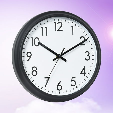 Masteelf Quartz Clock Decor Simple Frameless Digital Wall Office White