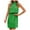 Green, variant on IROINNID Women's Sleeveless Solid Color Halter Dress Summer Dress Hollow Mini Dress Beach Dress Sun Dress Cold Shoulder Short Dress