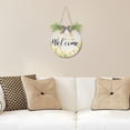 thumbnail image 6 of Coolnut Eiffel Tower and Tulip Front Door Round, Hanging Welcome Sign, Front Door for Home, Farmhouse, Porch, Wall Hanging, Outdoor Home Decor, 6 of 7