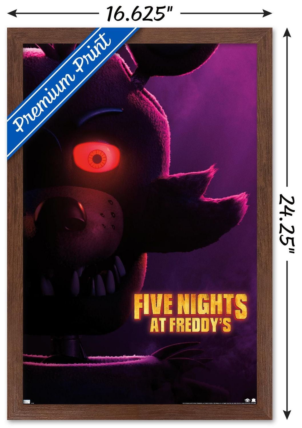 Five Nights at Freddy's Movie - Foxy One Sheet Wall Poster, 22.375" x 34"
