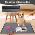 thumbnail image 2 of Tapete para Comida de Perro Sugarzoon Gris Silicona Impermeable Antideslizante 55x40 cm, 2 of 8
