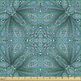 thumbnail image 2 of Ambesonne Abstract Fabric by the Yard Upholstery, Bluish Mosaic Ornaments, 1 Yard, Slate Blue and Multicolor, 2 of 5