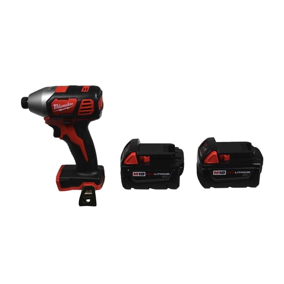 Milwaukee 2656-20 1/4 Hex Impact Drill Driver 2 48-11-1828 3.0Ah Batteries
