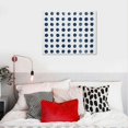 thumbnail image 5 of COMIO  Framed Canvas Print Wall Art Navy Blue White Geometric Dot Collage Abstract Shape Illustration Modern Art Decorative Nordic Multicolor for Living Room, Bedroom, Office - Natural, 5 of 5