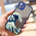thumbnail image 1 of Funda de teléfono transparente a prueba de golpes para iPhone, carcasa dura mate a la moda para modelos 13, 12, 11, 14 Pro MAX, XS, X, Mini, XR, 7, 8 Plus Fivean unisex, 1 of 2