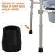 thumbnail image 3 of 4 almohadillas de goma antideslizantes para patas de silla de baño, color negro, antirayaduras, para mayor estabilidad y protección del suelo, 3 of 8