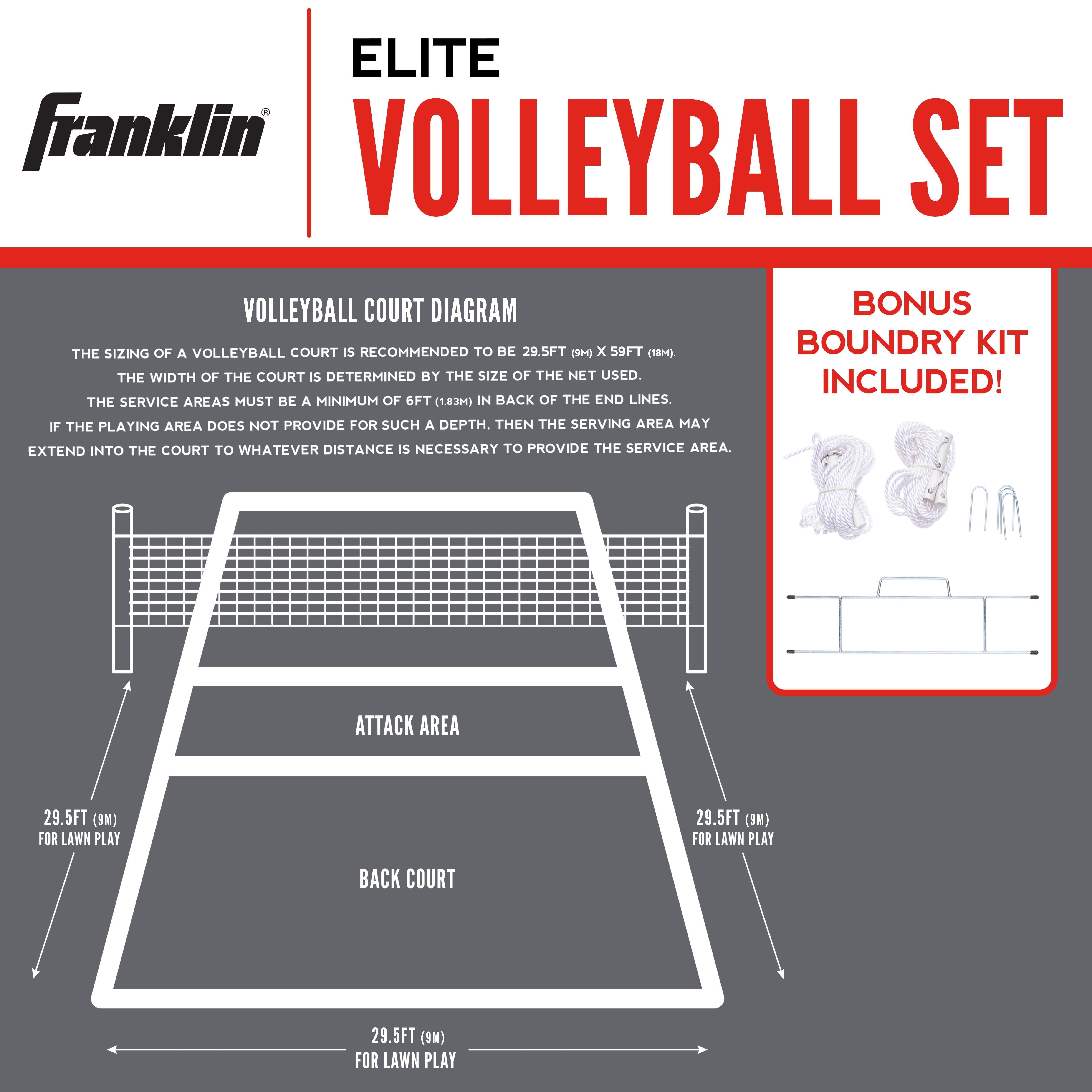 Franklin Sports Elite Volleyball Set