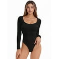 thumbnail image 4 of DARING DIVA V Neck Tummy Control Brief Shapewear 2XL Black, 4 of 6