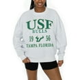 thumbnail image 3 of Women's Gameday Couture Ash South Florida Bulls Premium Fleece Pullover Sweatshirt, 3 of 5