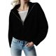 thumbnail image 1 of Gibobby Suéter de invierno para mujer, Suéteres de otoño para mujer, a rayas a la moda 2023, con cuello grande, túnica de punto(Negro,M), 1 of 4