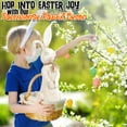 thumbnail image 5 of Fun Express 15.5 Inch Tall Rustic Easter Rabbit Figurine Farmhouse Easter Home Decor, Table Top and Mantel Accent, 5 of 8