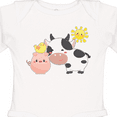 thumbnail image 4 of Inktastic Fun Farm Animals Cow, Pig, Chick Boys or Girls Long Sleeve Baby Bodysuit, 4 of 5
