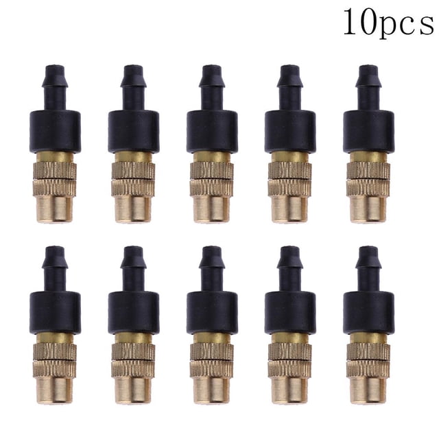 50 Uds 4/7PVC cabeza de aspersor de latón herramienta de jardín boquilla de nebulización Ndcxsfigh Libre de BPA