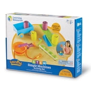 Learning Resources STEM Simple Machines Activity Set -19 Pieces, Boys Girls Ages 5 6 7+ Hands-on Science Activities, STEM Toys