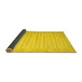 thumbnail image 2 of Ahgly Company Indoor Round Abstract Yellow Contemporary Area Rugs, 4' Round, 2 of 4