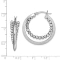 thumbnail image 2 of Boucles d'Oreilles Rondes en Argent 925 Perlé, 2 of 6