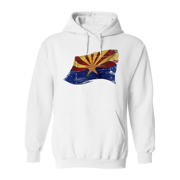 Arizona Flag Hoodie Men -Image by Shutterstock, Male Medium