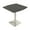 Asian Night w/Silver Base, variant on 42" Small Arc Rectangle Bistro Height Table Square Metal Base Bar Table
