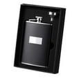 thumbnail image 1 of Visol Ontario Black Leather Stainless Steel and Funnel Gift Set - 8 oz, 1 of 2