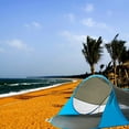 thumbnail image 5 of LELINTA Beach Tent Sun Shelter, Portable Sun Shade Automatic Instant Family 2 Person Canopy Cabana Tent Beach Shelter for Beach Camping Fishing Hiking Picnicking Blue/ Grey, 5 of 5