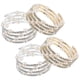 thumbnail image 2 of 4pcs Bangle Bracelets Women Wrist Jewelries Girls Rhinestone Wrist Bracelet Spiral Bracelets, 2 of 4