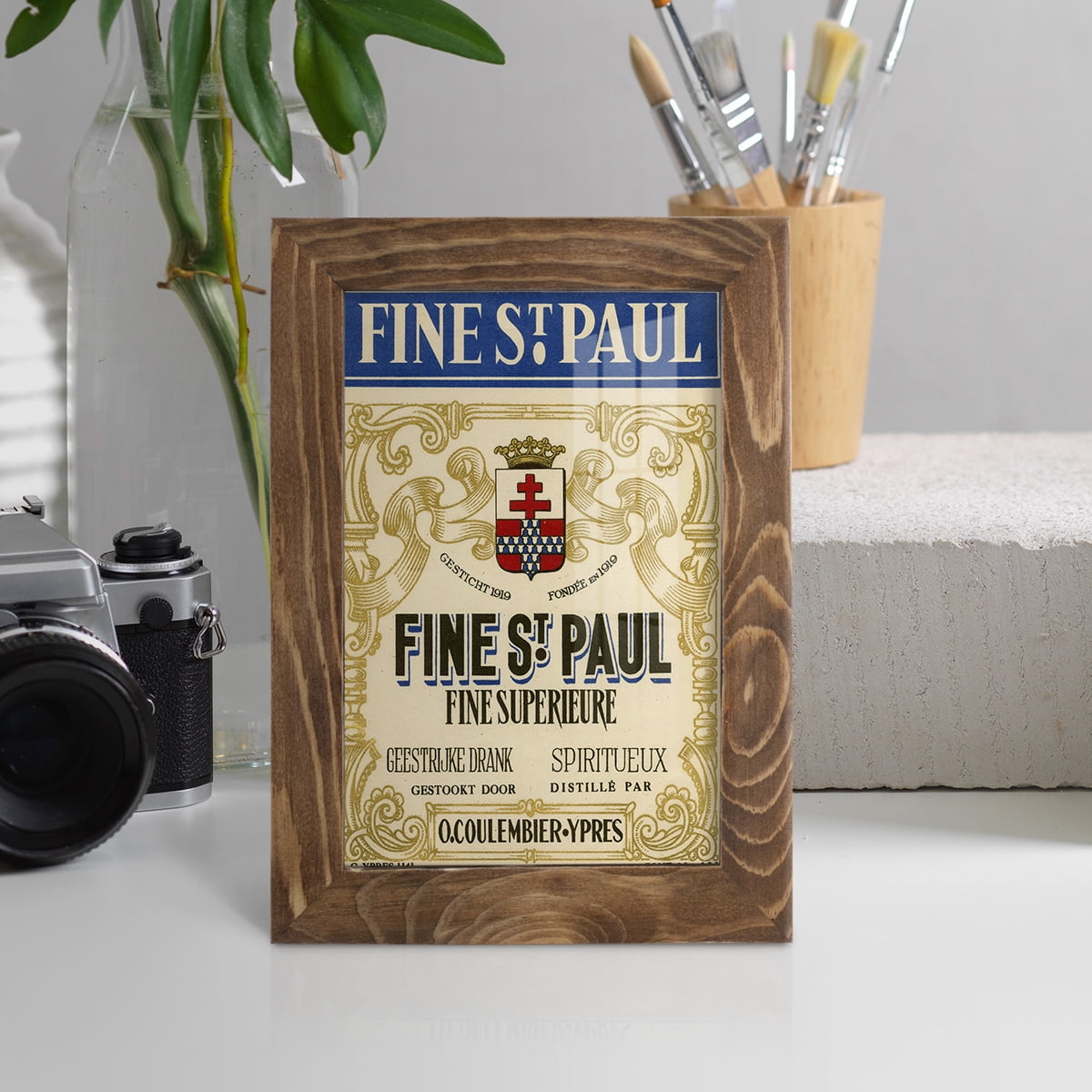 Fine St. Paul -Framed Print w/glass-Walnut