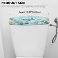 thumbnail image 5 of ZIATUBLE Ocean Turtle Toilet Tank Lid Covers Standard Toilet Tank Lid Dustproof Toilet Tank Protector Cover with Stretch Edges Toilet Tank Lid Cover for Bathroom Decoration, 5 of 5