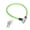 Green, variant on Rupoun Bike Lock Cable Sturdy Durable Steel Wire Portable Cable Lock for Bicycle Motorcycle Gate 25.59 inches / 65 cm Red