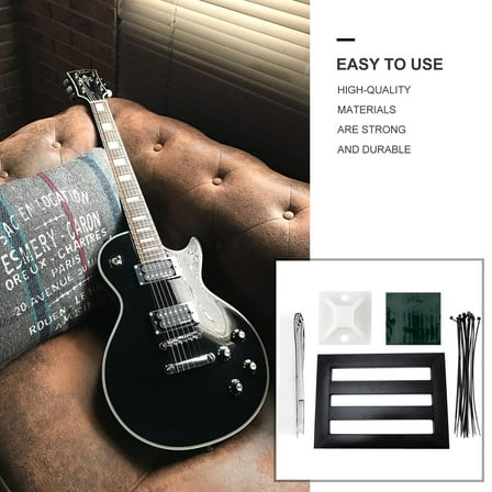 HORIALENCE 1 Set Guitar Pedalboard for Music Practice and Recording with Double Row Structure