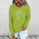 thumbnail image 1 of Pntutb Mujer Moda Casual Impreso Blusa de manga larga Bolsillo Pullover tops Sudaderas con capucha Pntutb Pntutb-318, 1 of 7