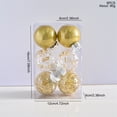 thumbnail image 2 of Beautynvta 6 Pcs Christmas Ball Ornaments Set, 2.36'' Clear Plastic Fillable Ornament, Christmas Tree Ornaments Hanging Balls, for DIY Crafts Christmas Wedding Party Decor, 2 of 2
