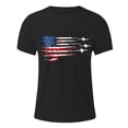thumbnail image 6 of UAYOTSE Men American Flag Patriotic Eagle T Shirt 4th of July Skull Round Neck Short Sleeve,Sizes XXL, 6 of 9