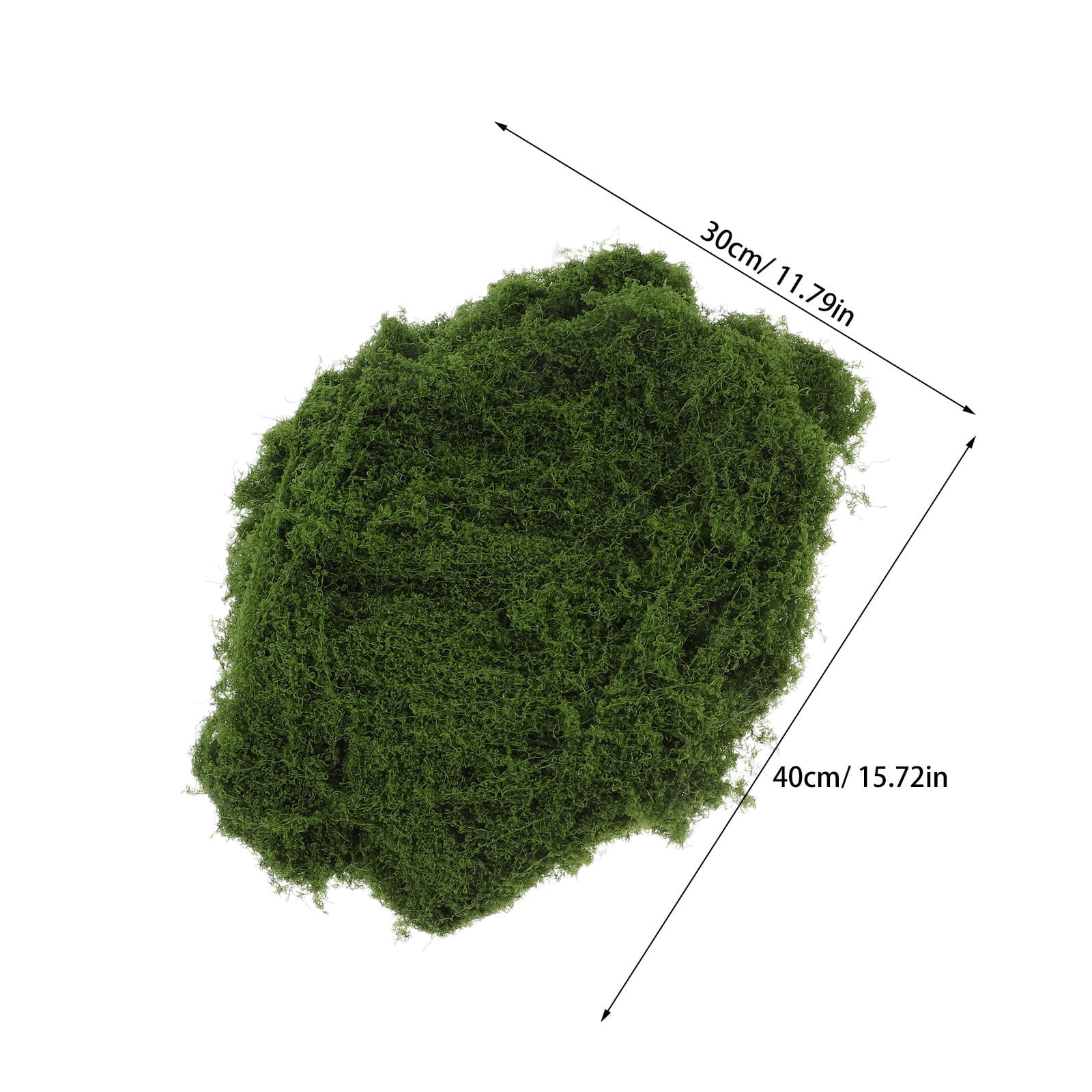 SKISUNO Olive Green Polyester Artificial Moss Blocks for Decor, Easy to Use Lifelike Craft Centerpieces, 10oz 3pcs