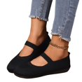 thumbnail image 7 of Womens Breathable Ventilated Knit Mesh Mary Jane Shoes, Elastic Single Strap Slip On Flats, Shock Absorbing Lightweight Daily Walking Footwear, 7 of 7