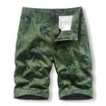 thumbnail image 5 of WREESH Men's Casual Shorts Cargo Shorts Cargo Shorts Running Shorts Multiple Utility Pockets Elastic Waist Cotton Hiking Shorts Olive Green, 5 of 5