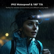 Lepro Professional-Grade Headlamp with 2200 mAh Rechargeable Battery , 1000 Lumens Ultra-Bright LED Headlight ,IP65 and 6 Lighting Modes Pro Level Flashlight for Camping, Running