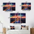 thumbnail image 4 of Designart "Futuristic Scenery of the Eiffel Tower in Paris V" Franch Wall Art Prints Set, 4 of 5