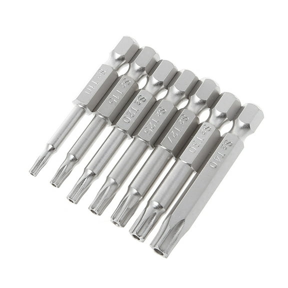 TINYSOME 7Pcs Star Drill Bits Screwdriver Magnetic Shank Hand Tools Five-pointed Star Bor