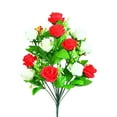 thumbnail image 4 of Artificial Cemetery Flowers for Graves - Realistic Silk Rose & Lily Bouquet, Memorial Floral Arrangement for Headstones, Outdoor Grave Decor, Funeral Vase Flowers - All Weather Sympathy Decor, 4 of 7