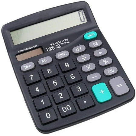 Southwit Portable Scientific Calculator Solar Power 12 Digits Student School Study Supply Black Durable and Practical Fashion Design