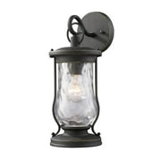 Elk Home 6-Inch Wide Outdoor Farmstead Wall Sconce, Matte Black