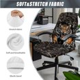 thumbnail image 3 of HELLHERO Tiger Print Office Chair Cover Set, Universal Protective Stretchable Chair Seat Covers, Desk Chairs Armrest Covers, Home Decorations, 3 of 6