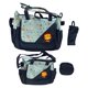 thumbnail image 2 of Conjunto multifuncional de bolso cambiador con bolsa para el almuerzo y bolsa para pañales ajustable Azul oscuro, 2 of 9